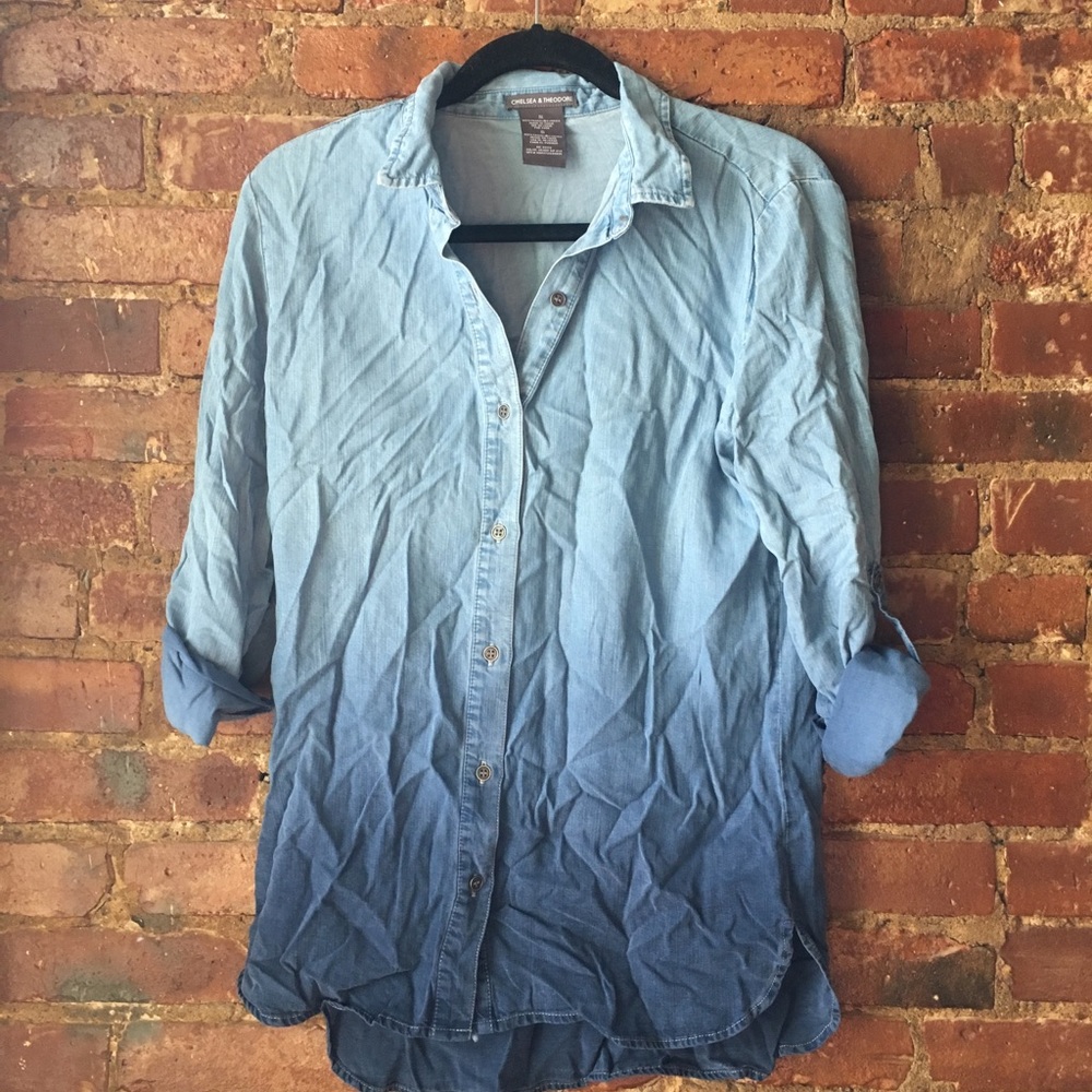 Chambray ombré shirt